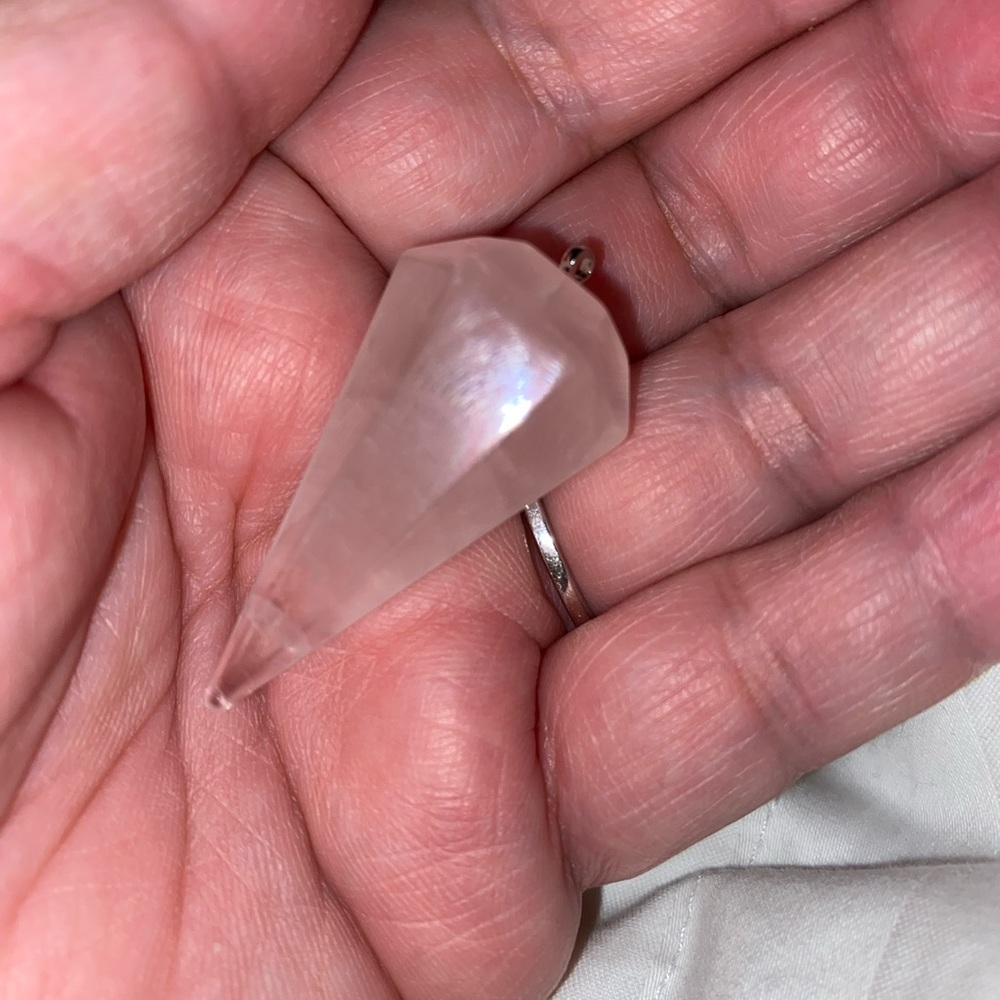 Rose Quartz Point Pendant